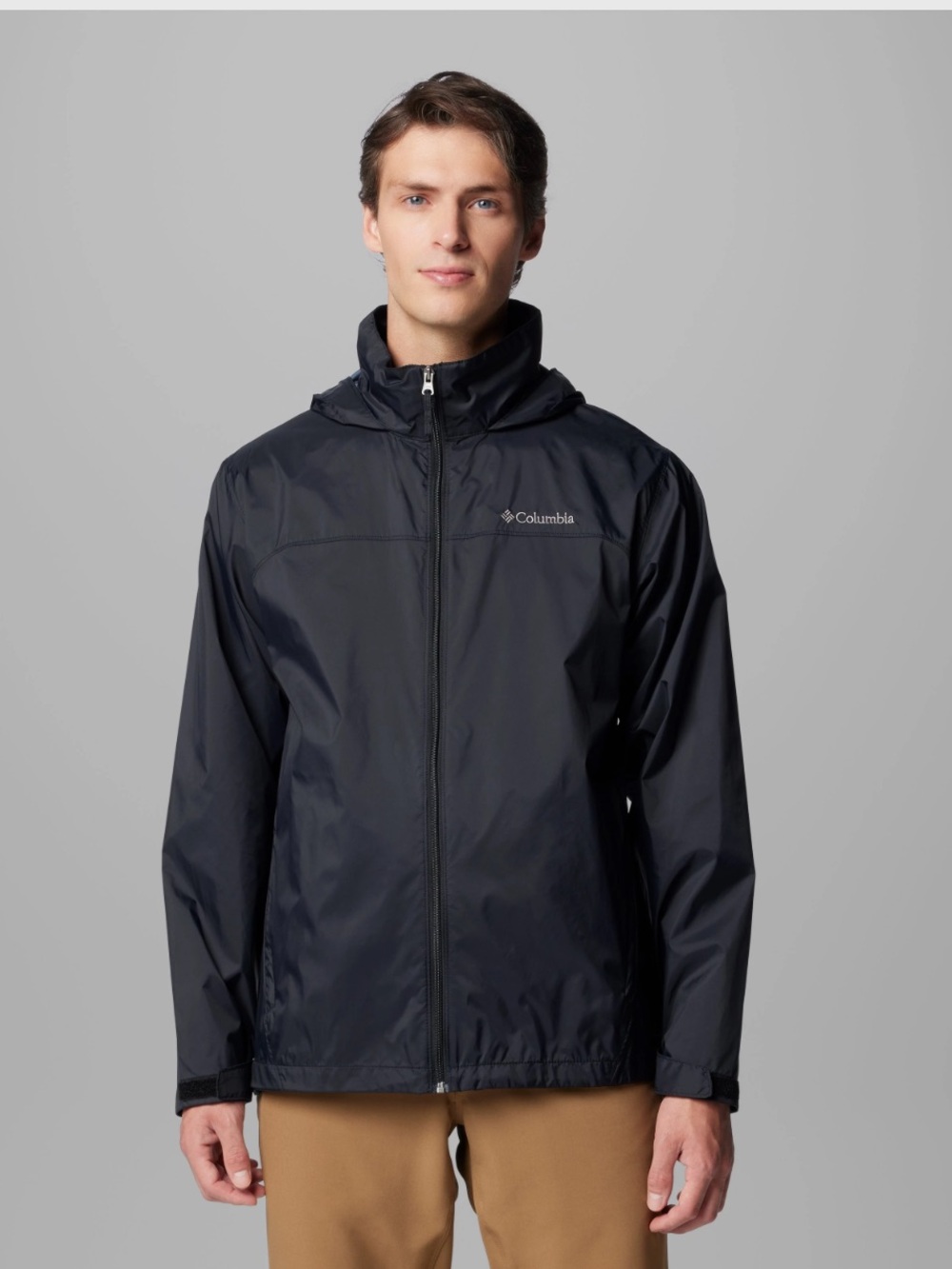 Glennaker Lake II Rain Jacket Black Men’s XLT Tall Raincoat Coat Hooded Columbia